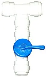 1/2" Od Flush/Fill T-Junction Fitting For Liquid Cooling Lines 1