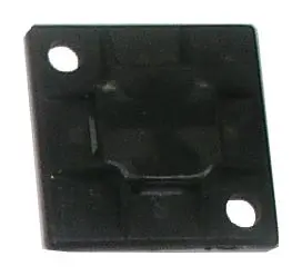 1" X 1" Black Zip Tie Mounting Bracket – Heavy-Duty Cable Organizer 1