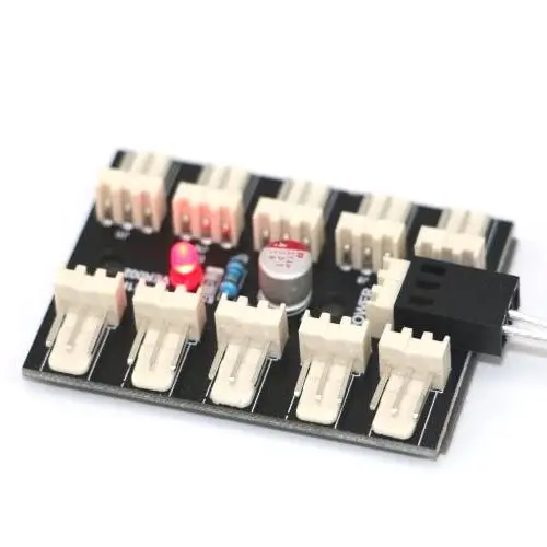 10-Port 3-Pin Fan Power Distribution Pcb – Internal Hub Splitter Board 1