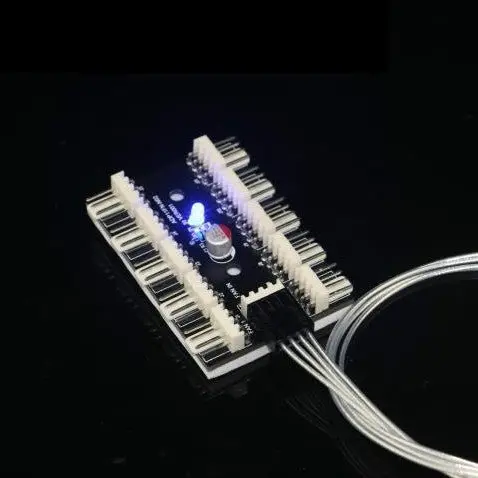 10-Port 4-Pin Pwm Fan Hub – Internal Power Distribution Pcb Splitter 1