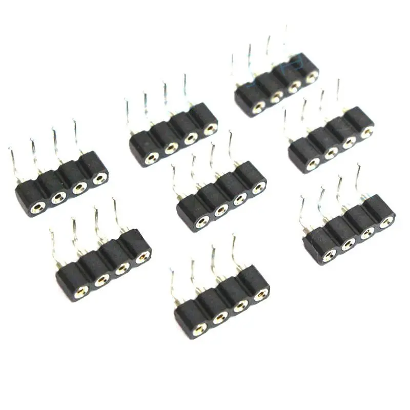 12V Rgb Led Strip Connector – 4-Pin Male-To-Female 90° Angled Adapter 1