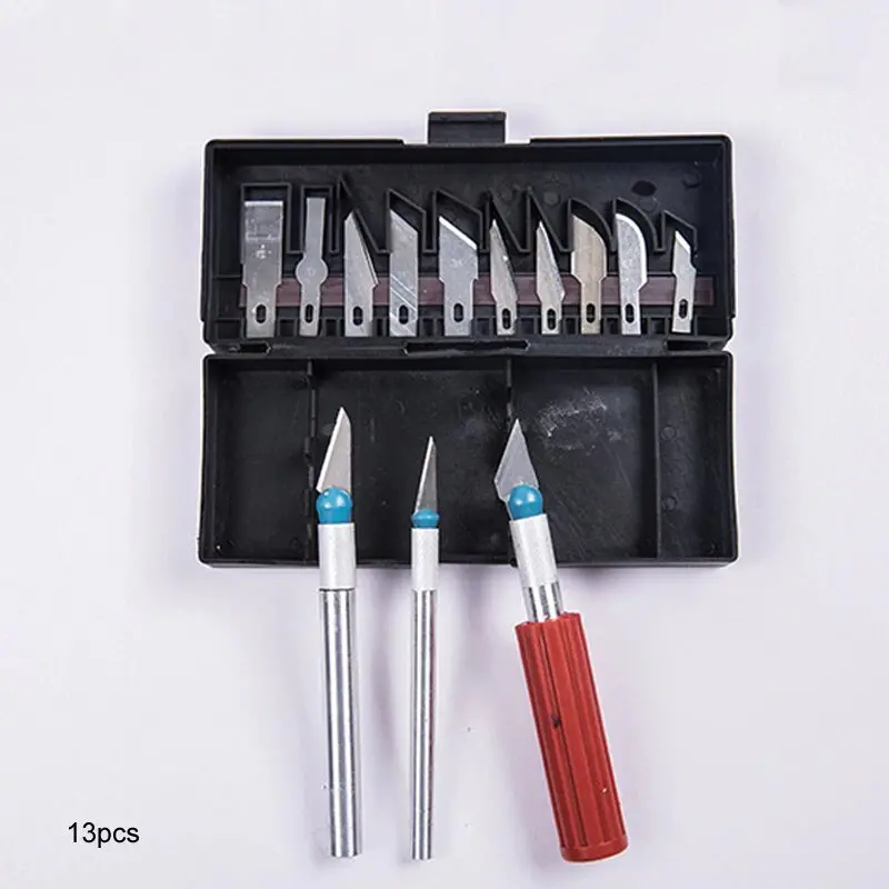 13-Blade Polymer Clay Modeling Tool – Multifunctional Craft Knife Set 1