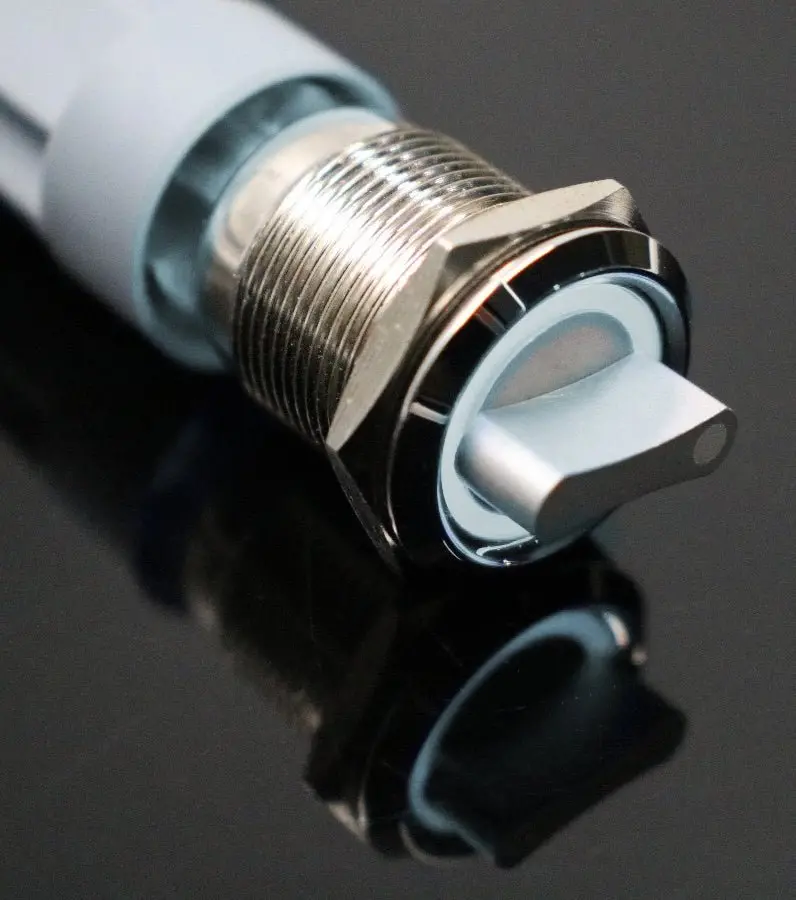 19Mm Illuminated 3-Position Stainless Steel Toggle Switch – White Ring Led 1