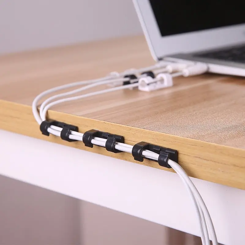 20-Piece Reusable Cable Organizer Kit – Desk & Workstation Cord Management Clips 1