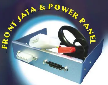 3.5-Inch Front-Mount Sata & Power Panel – Silver Bay Design 1