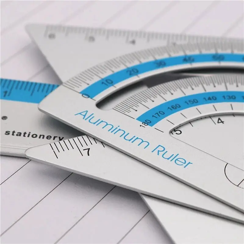 4-Pack Uv-Resistant Aluminum Alloy Precision Rulers – Lightweight Measuring Tools 1