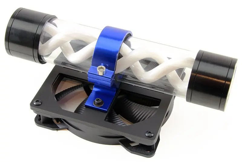 50Mm Aluminum Reservoir Mounting Bracket – Blue Finish 1