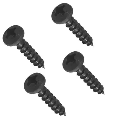 #6 × 3/8" Black Oxide Fan Mounting Screws – Pack Of 4 1