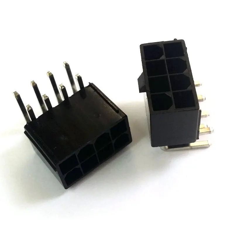 90° Angled 8-Pin Eps/Cpu Power Header – Black Compact Connector 1