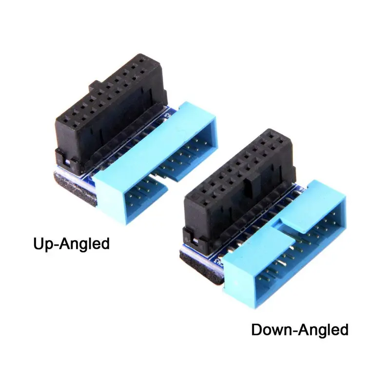90° Usb 20-Pin Internal Header Mini Connector – Downward-Angled 1