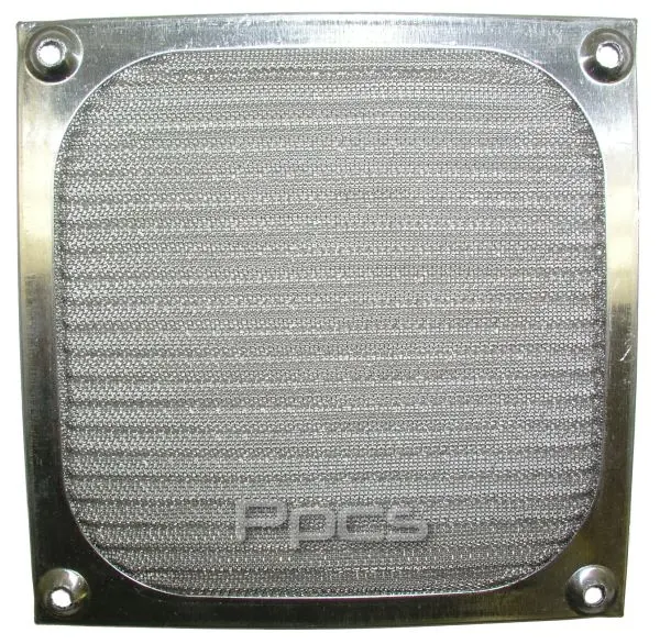 92Mm Aluminum Fan Filter – Silver Anodized Dust Screen For Pc Case Fans 1