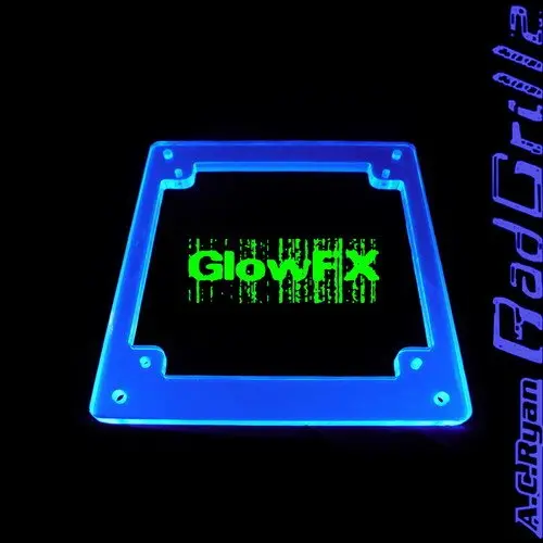 A.C. Ryan Glowfx Single 120Mm Uv-Blue Acrylic Fan Grille 1