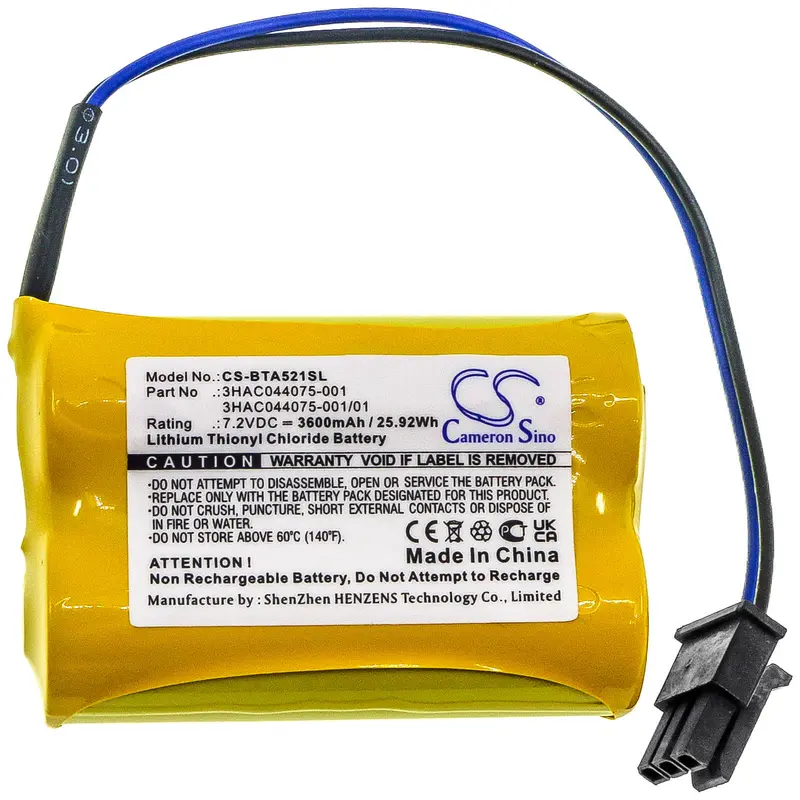 Abb 1Sap180300R0001 Lithium Thionyl Chloride Battery – 7.2V 3600Mah (25.92Wh) 1