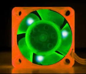 Ace 40×20Mm Uv Led Fan – Dual Glow In Orange And Green 1
