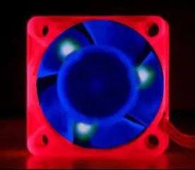 Ace 40×20Mm Uv Led Fan – Dual Glow In Red And Blue 1