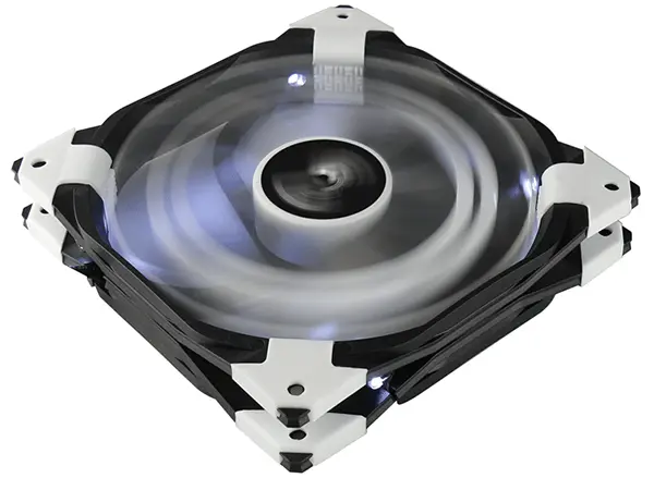 Aerocool Dead Silence Ds-120 120Mm Silent Pc Fan – Matte White 1