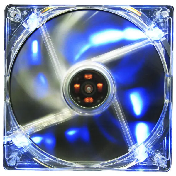 Aerocool Lightwave 120Mm Transparent Led Case Fan – 3-Mode Wave Lighting & Sleeved Cables 1