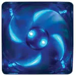 Aerocool Turbine 3000 Silent 120Mm Led Case Fan – Transparent Blue Frame & Blades, Sleeved 1
