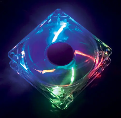Akasa 120Mm Quiet Rainbow Led Case Fan – Four Color-Changing Modes 1