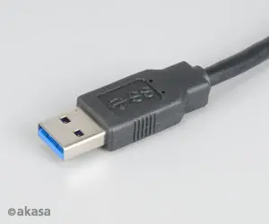 Akasa 150Cm Black Usb 3.0 Type-A To Type-A Superspeed (5 Gbps) Cable 2