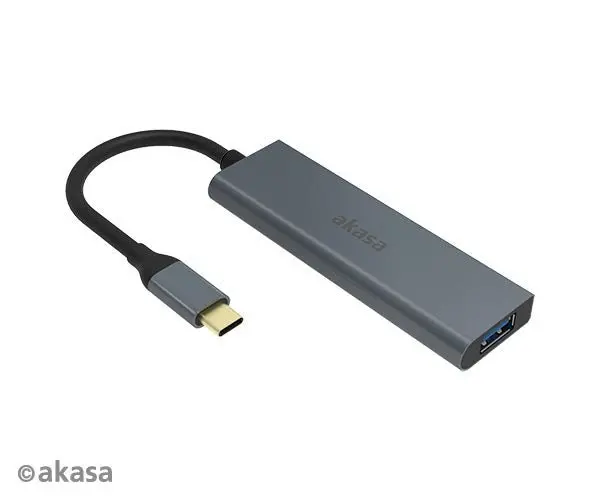 Akasa 4-Port Usb Type-C Hub – Compact Plug-And-Play Expansion 1