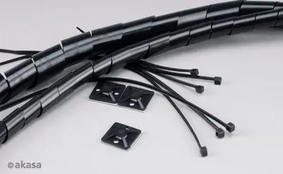 Akasa Cable Management Kit – Black Sleeving And Ties For Clean Builds 1
