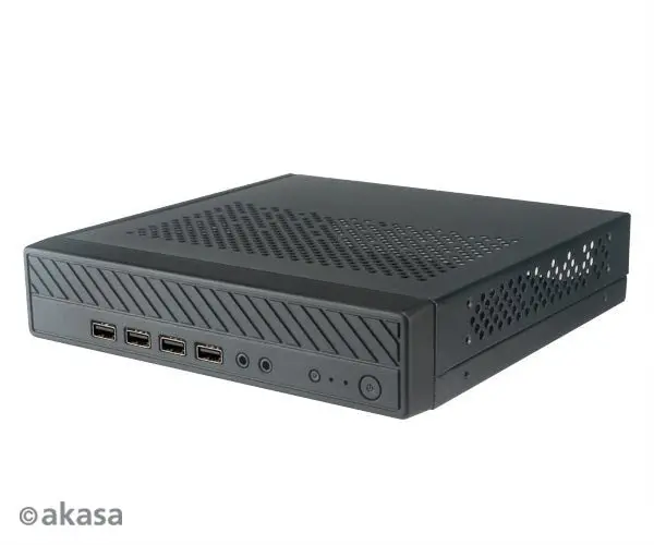 Akasa Cypher Mx Compact Mini-Itx Case – Thin Design With Four Usb Ports 1