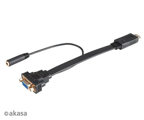 Akasa Hdmi-To-Vga Converter Cable With Audio Support 1