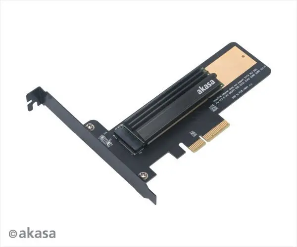 Akasa M.2 Ssd To Pcie Adapter Card – Integrated Heatsink Cooler 1