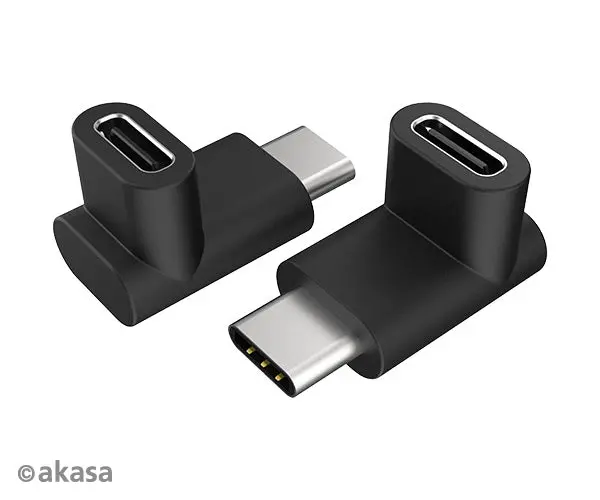 Akasa Right-Angle Usb-C Male To Female Adapter 1