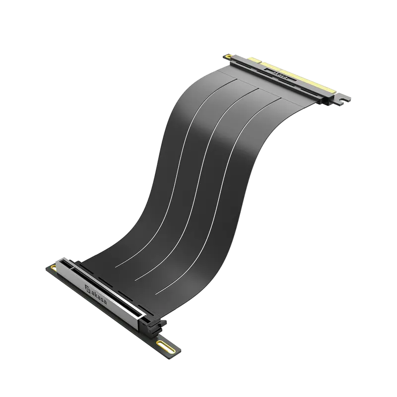 Akasa Riser Black X3 Mark V – Pcie 4.0 Vertical Gpu Mounting Kit 1