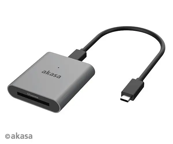Akasa Usb 3.2 Gen 2 Type-C Cfexpress 2.0 Card Reader — Up To 10 Gbps Transfer Speed 1