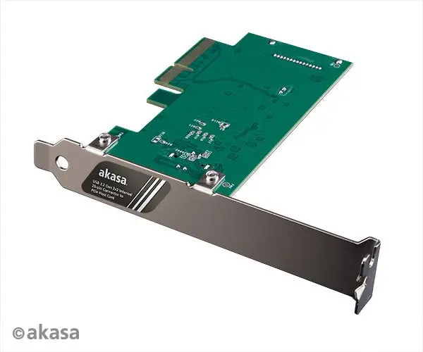 Akasa Usb 3.2 Gen 2X2 Internal Adapter – 20-Pin To Pcie Host Card 1