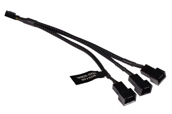 Alphacool 3-Pin Fan Y-Splitter (3X Out, 15Cm) 1