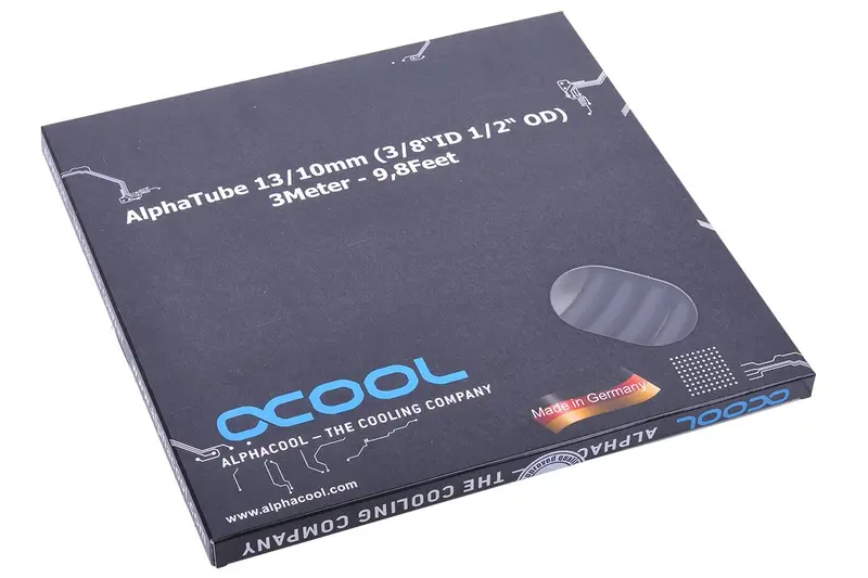 Alphacool Alphatube Hf Uv-Black Tubing (13×10 Mm / 3/8″ Id) – 3-Meter Retail Box 1