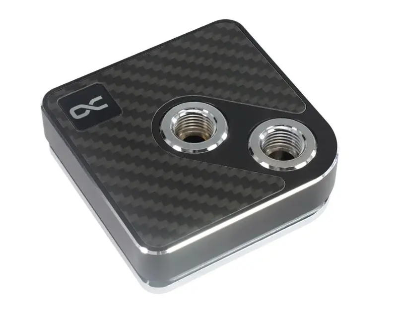 Alphacool Core 1 Carbon – Sleek Carbon-Fiber Reservoir/Pump Assembly 1