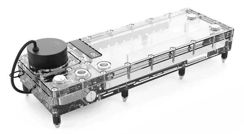 Alphacool Core Flat Reservoir 360Mm (Right-Mount) With Built-In Vpp Pump 1