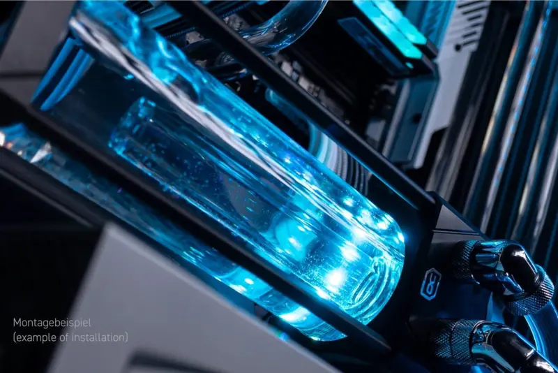 Alphacool Eisbecher Aurora D5 Reservoir – 250Mm Acetal/Glass W/ Vpp655 Pwm Pump 1