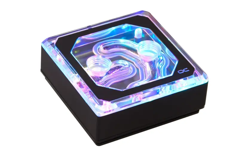 Alphacool Eisblock Xpx Aurora Edge Rgb Cpu Water Block – Black Plexiglass Edition 1