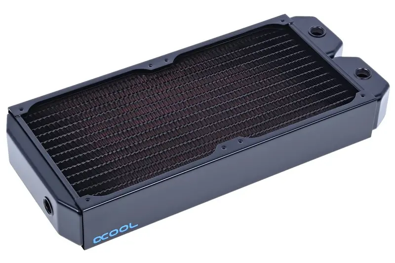 Alphacool Eissturm Hurricane Copper 45 Radiator Kit – 3×120 Mm, Complete Assembly 1