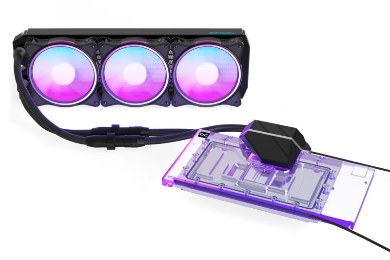 Alphacool Eiswolf 2 360Mm Aio Liquid Cooler For Asrock Taichi Rtx 4090 Suprim Gpu With Backplate 1