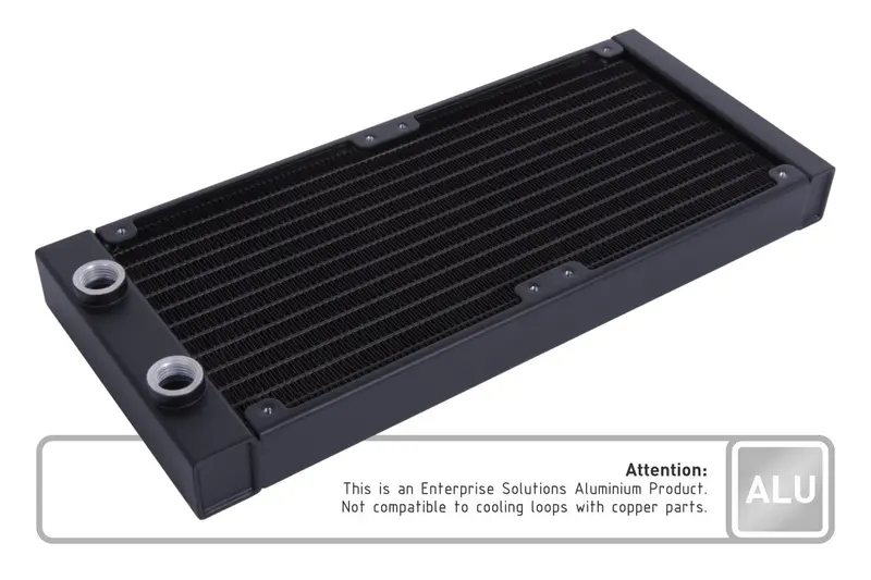 Alphacool Es Aluminum 240Mm Radiator (T27 Profile) – Industrial Grade 1