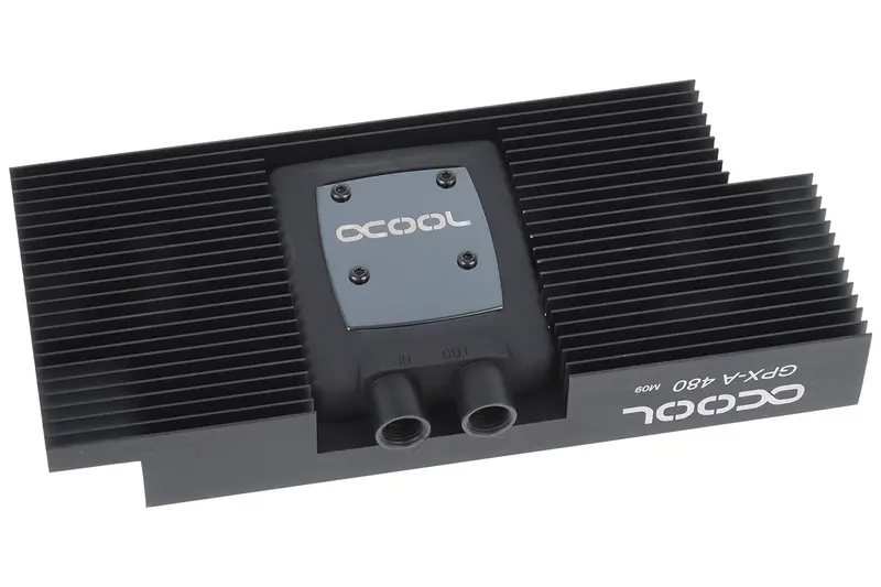 Alphacool Nexxxos Gpx Gpu Water Block For Amd Radeon R9 480 (M09) – Black W/ Backplate 1