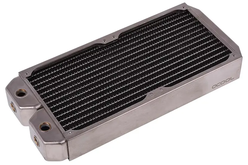 Alphacool Nexxxos Xt45 Full-Copper 280Mm Radiator – Silver-Nickel Plating 1