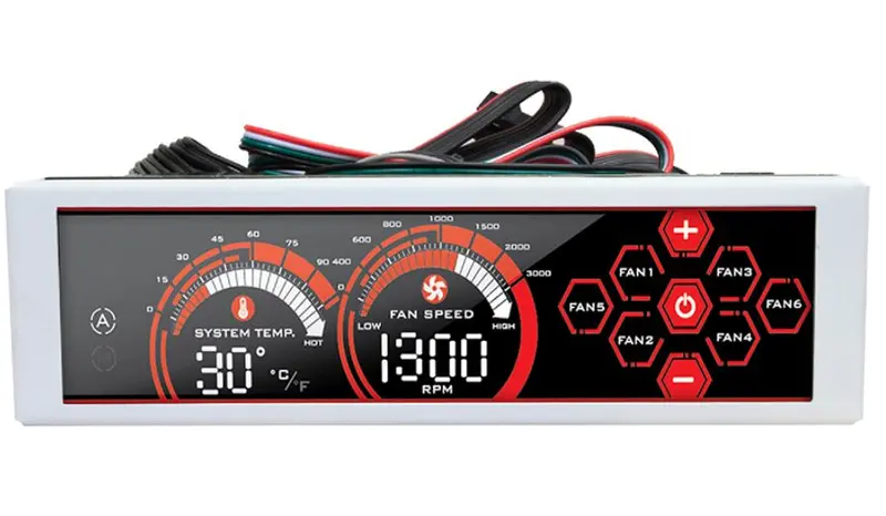 Alseye A-100L(Wr) Rgb Fan Speed Controller – White And Red Edition 1