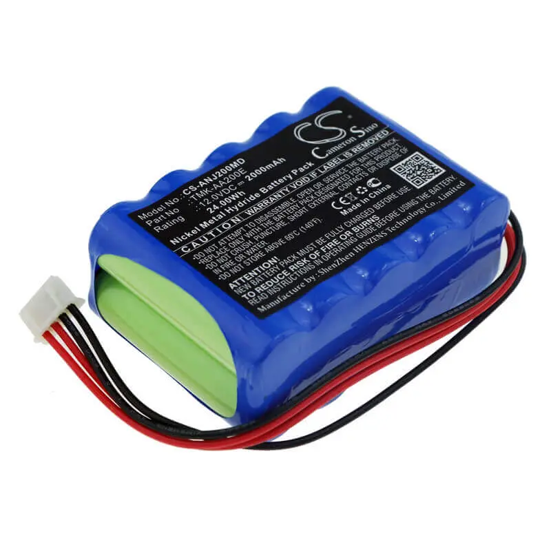 Angel Tmk-Aa200E Medical Device Battery – 12.0V Ni-Mh, 2000Mah, 24.0Wh (Aj5808/Aj5808A) 1