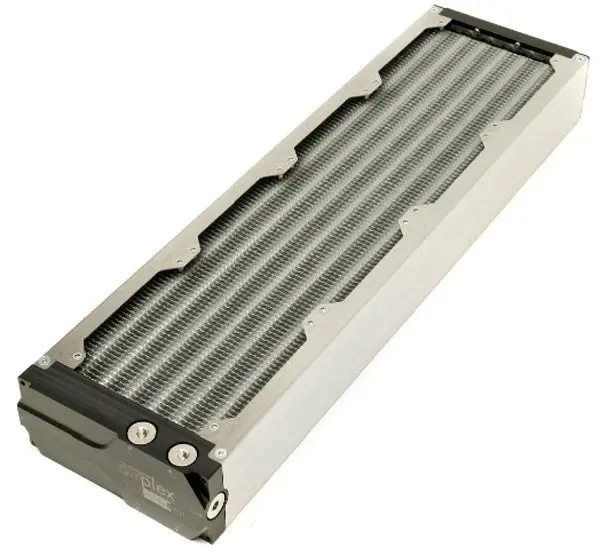 Aquacomputer Airplex Modularity Radiator – 480Mm, Single-Circuit, Aluminum Fins & Stainless Steel Side Panels 1