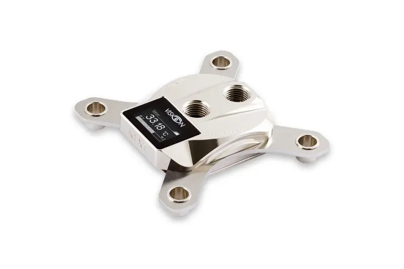 Aquacomputer Cuplex Kryos Next Cpu Water Block With Vision Sensor – Nickel/Nickel 1