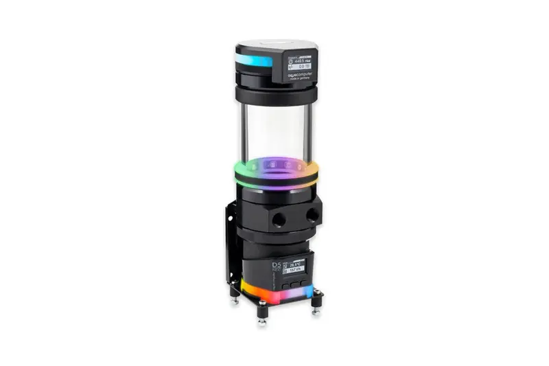 Aquacomputer Ultitube D5 100 Pro Leakshield Reservoir – Integrated Pump Mount 1