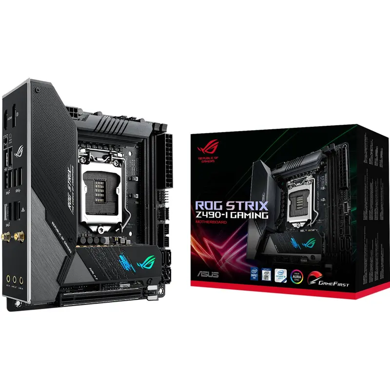 Asus Rog Strix Z490-I Gaming Mini-Itx Motherboard For Lga 1200 Cpus 1